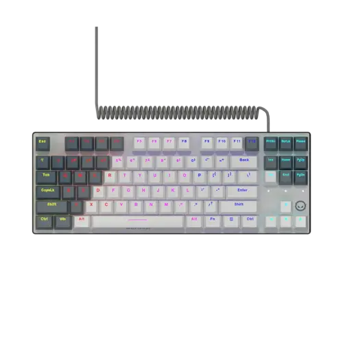 Геймърска клавиатура LORGAR Azar 514TKL Wired RGB mechanical gaming keyboard white EN