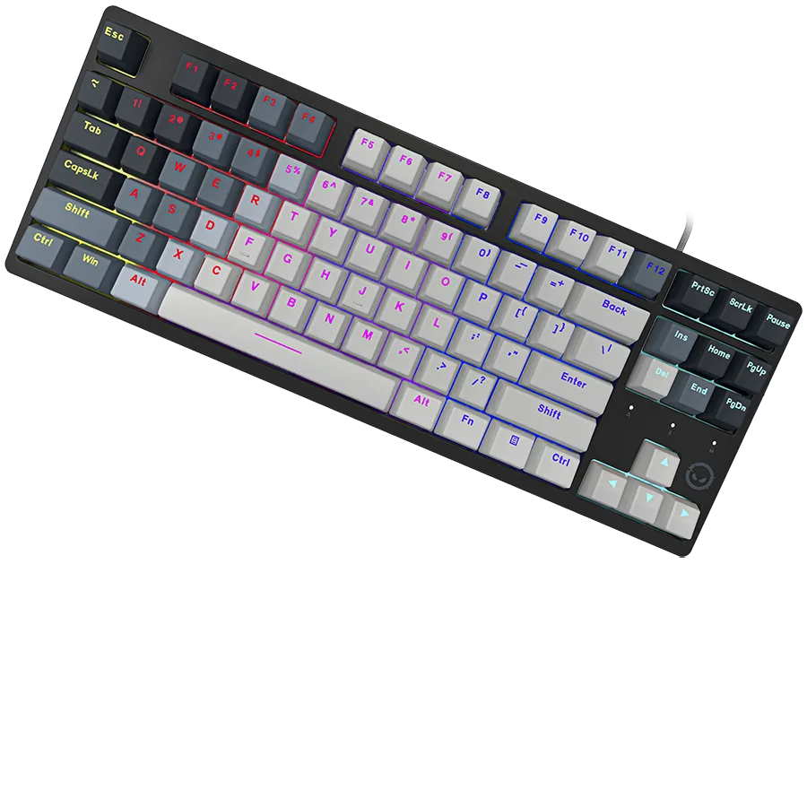Геймърска клавиатура LORGAR Azar 514TKL, Wired RGB mechanical gaming keyboard, white, EN layout - Image 19