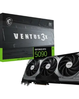 Видео карта MSI Video Card Nvidia GeForce RTX 5090 32G VENTUS 3X OC 32GB GDDR7 512bit Effective Memory Clock: 28000MHz B