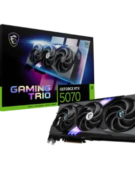 Видео карта MSI Video Card Nvidia GeForce RTX 5070 12G GAMING TRIO OC 12GB GDDR7 192bit Effective Memory Clock: 28000MHz