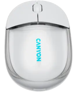Alternative view of Безжична мишка CANYON mouse OnClick 24 BT/ Wireless Transparent/White