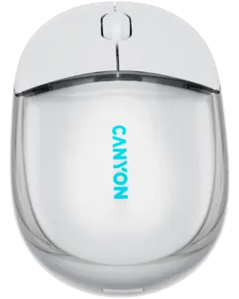 Alternative view of Безжична мишка CANYON mouse OnClick 24 BT/ Wireless Transparent/White