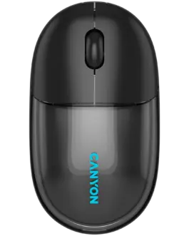 Безжична мишка CANYON mouse OnClick 24 BT/ Wireless Transparent/Black