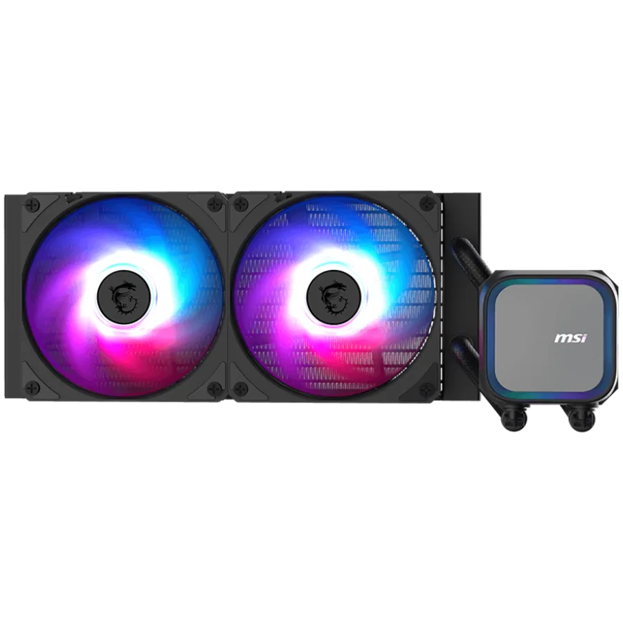 Охладител за процесор Охладител MSI MAG CORELIQUID A13 240 2x120mm Pre-installed ARGB Daisy Chain Fans Replacable Top Co