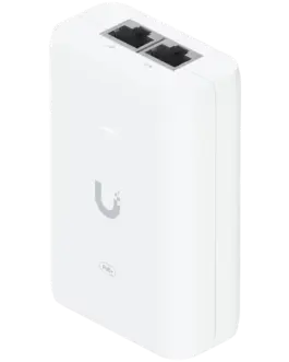 Ubiquiti U-POE+ adapter 30W powers UniFi PoE+ devices reduce dependency on PoE switch power Contains RJ45 data input AC