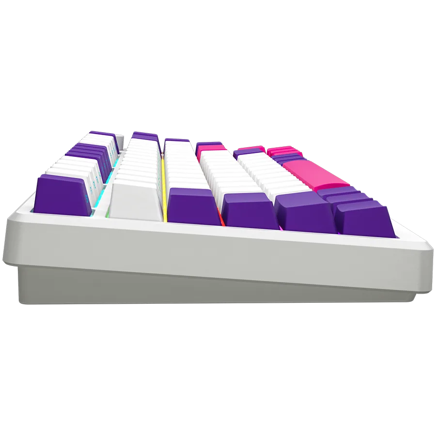 Геймърска клавиатура LORGAR KBP7075W, Wireless 75% Mechanical Gaming Keyboard Pro, White, EN layout - Image 24