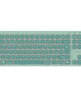 Клавиатура CANYON Keyboard OnType 10 Low Profile EN Wired Green