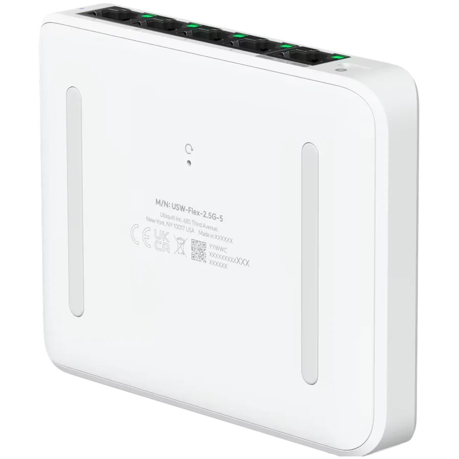 Kомутатор Ubiquiti 5-port 2.5G switch that can be powered with PoE or a USB-C adapter; 4x 2.5 GbE ports, 2.5 GbE PoE input port for power - Image 16
