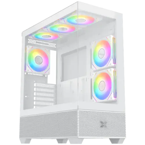 Кутия за компютър Alphard Arctic (WHEATXU3x1&U2x2Front&Left TG5PCS G20A Arctic Reverse&1PC G20A ArcticARGB Remote Contro