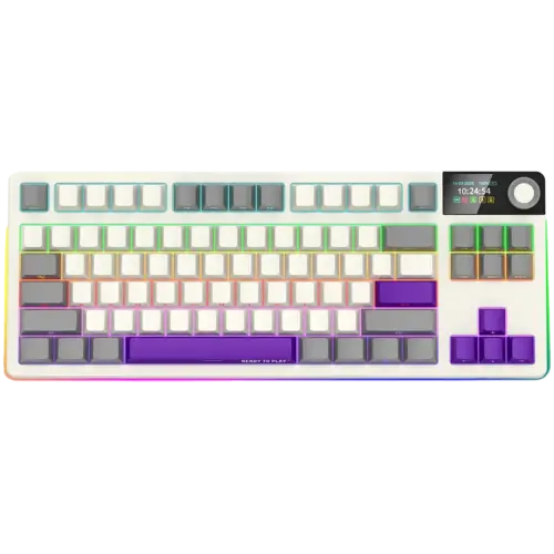 Геймърска клавиатура LORGAR KBP70TKLW Wireless TKL Mechanical Gaming Keyboard Pro Beige EN