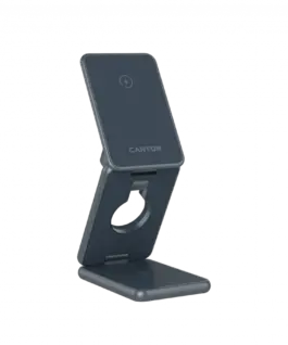 Зарядно за мобилен телефон CANYON Foldable wireless charger OnCharge 309 15W 3in1