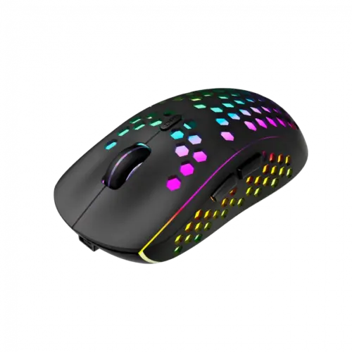 Alternative view of Геймърска мишка Canyon 7keys Gaming 2.4G wireless mouse, KA8 sensor, DPI up to 1600, rubber coating on panel, Huano 1million switch, 45cm PVC cable, ABS material. 400mAh battery, size: 125.8*63.7*41mm, weight: 95g, Black