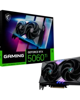 Видео карта MSI Video Card NVIDIA GeForce RTX 5060 Ti 16G GAMING OC 16GB GDDR7 128-bit 2662 MHz Boost 4608 CUDA Cores PC