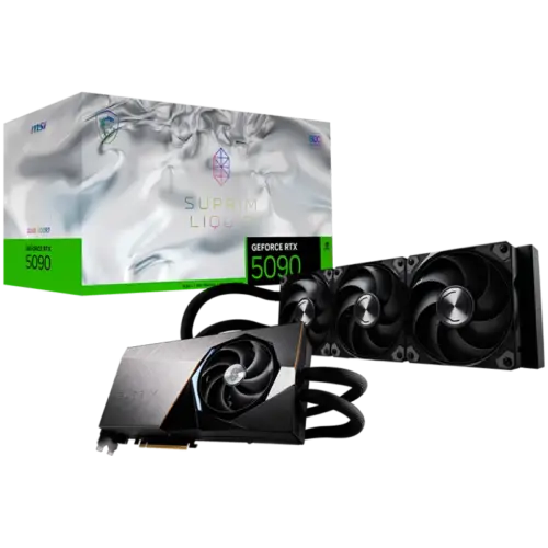 Видео карта MSI Video Card NVIDIA GeForce RTX 5090 32G SUPRIM LIQUID SOC 32GB GDDR7 512-bit 2580 MHz Boost (Gaming Mode)