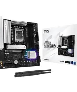 Дънна платка ASROCK MB Desktop B860M Pro Rs Wi-fi S.1851 4x DDR5 1x PCIe 5.0 x16 1x PCIe 4.0 x4 1x Blazing M.2 2x Hyper