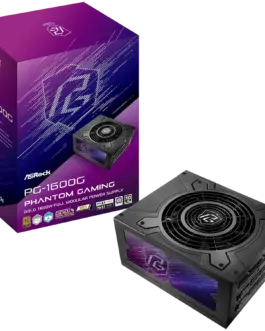 Захранване за компютър Asrock PG-1600G 1600W 80 Plus Gold Fully Modular PSU Japanese Capacitors 2x EPS 12V CPU(4+4pin) 2