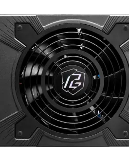 Alternative view of Захранване за компютър Asrock PG-1600G, 1600W, 80 Plus Gold, Fully Modular PSU, Japanese Capacitors, 2x EPS 12V CPU(4+4pin), 2x PCIe5.1 (12+4pin), 8x PCIe (6+2pin), 6x 4-pin connectors, 12x SATA, OCP, SCP, OVP, UVP, OTP, OPP protections, 135 mm Axial