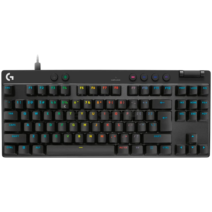 Геймърска клавиатура LOGITECH PRO X TKL RAPID Gaming Keyboard - BLACK - US INTL - USB - EMEA28i-935 -