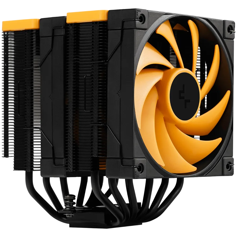 Охладител за процесор Охладител DeepCool AK620 ZERO DARK ZORIA, CPU Air Cooler, 2x120mm PWM Fan, 6 Heatpipes, LGA2066/2011-v3/2011/1700/1200/115x, AMD AM5/AM4, 129x138x160 mm(LxWxH), 3Y, R-AK620-BKNPMN-E - Image 112