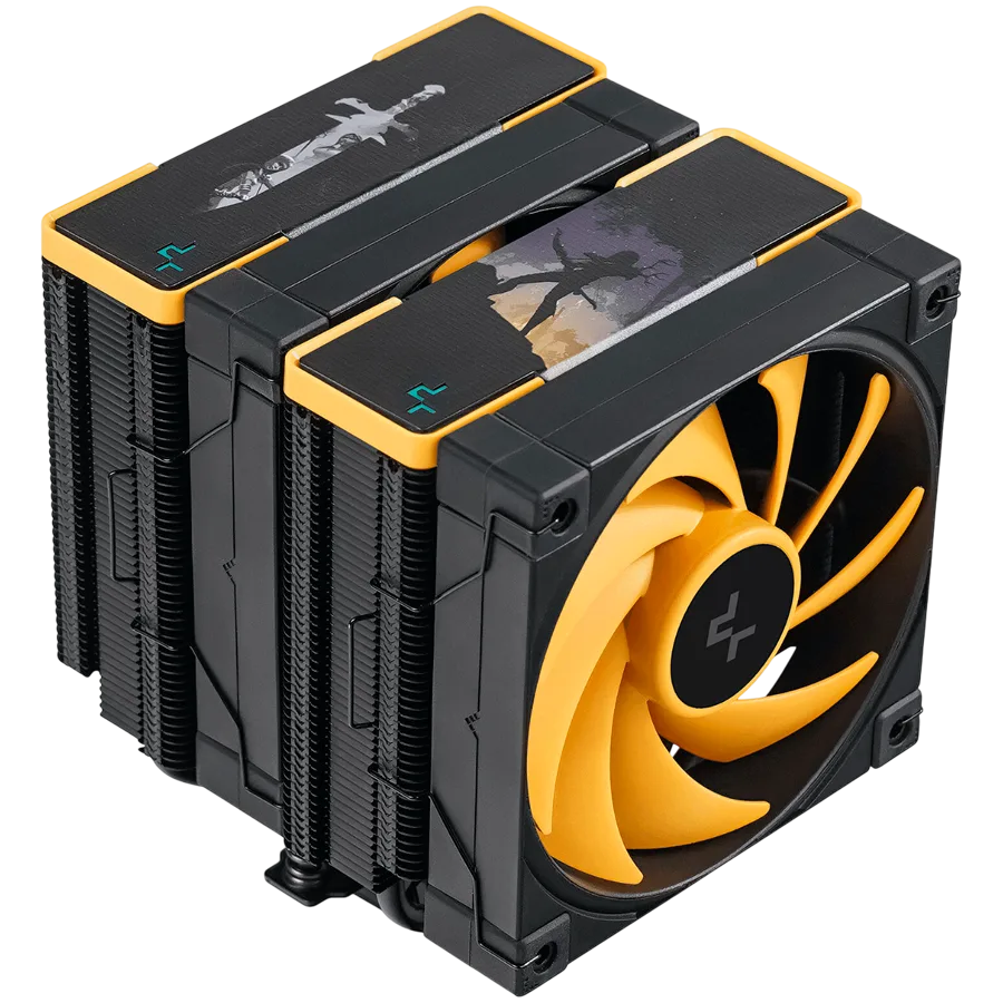 Охладител за процесор Охладител DeepCool AK620 ZERO DARK ZORIA, CPU Air Cooler, 2x120mm PWM Fan, 6 Heatpipes, LGA2066/2011-v3/2011/1700/1200/115x, AMD AM5/AM4, 129x138x160 mm(LxWxH), 3Y, R-AK620-BKNPMN-E - Image 88