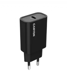 Зарядно за мобилен телефон CANYON charger OnCharge 30CL Max Power 30W 1xPD EU