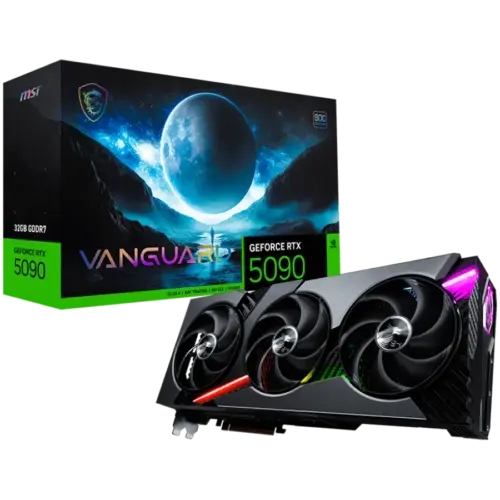 Видео карта MSI Video Card Nvidia GeForce RTX 5090 32G VANGUARD SOC 32GB GDDR7 512bit Effective Memory Clock: 28000MHz B
