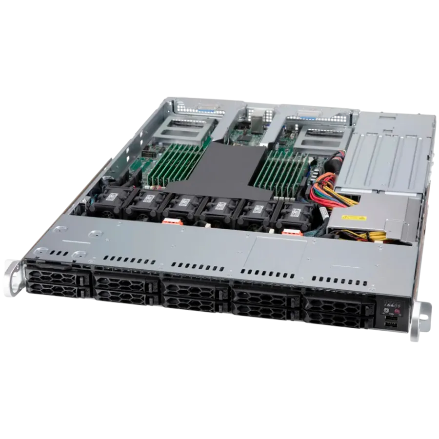 Сървър Supermicro assembled server based on AS-1114CS-TNR Milan 7313P CPU 4x 16GB DDR4 Micron 7450 MAX 400GB NVMe PCIe 4