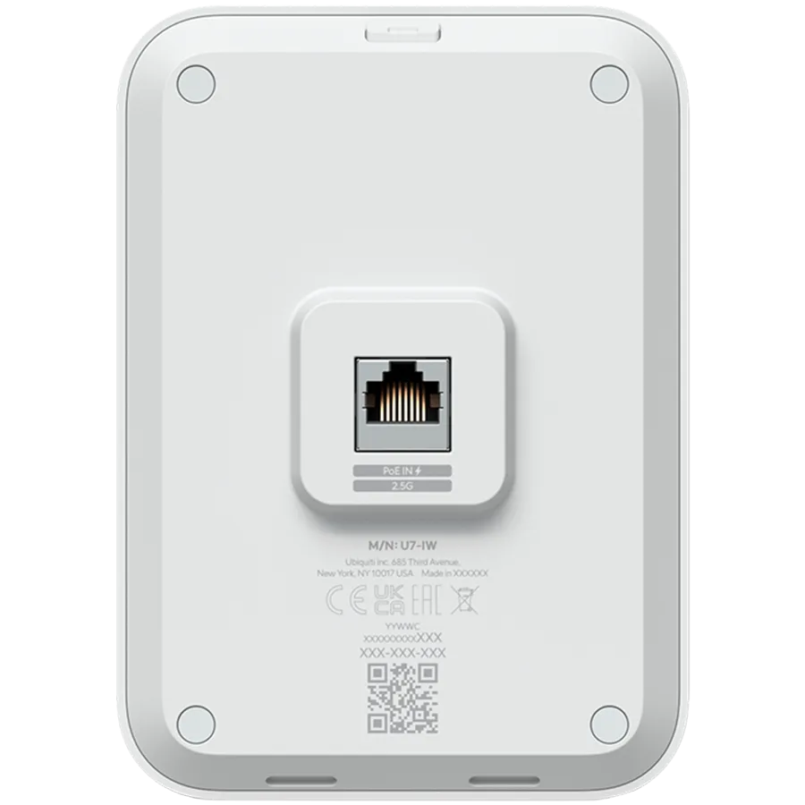 Точка за достъп Ubiquiti UniFi U70IW Wall mounted WiFi 7 AP with 4 spatial streams and an integreated 2.5GbE PoE switch desined for hospitality enviorments - Image 40