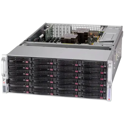 Сървър Supermicro assembled server based on SYS-640P-E1CR36H 2x ICX 4310 CPU 8x 32GB DDR4-3200 36x HDD 3.5