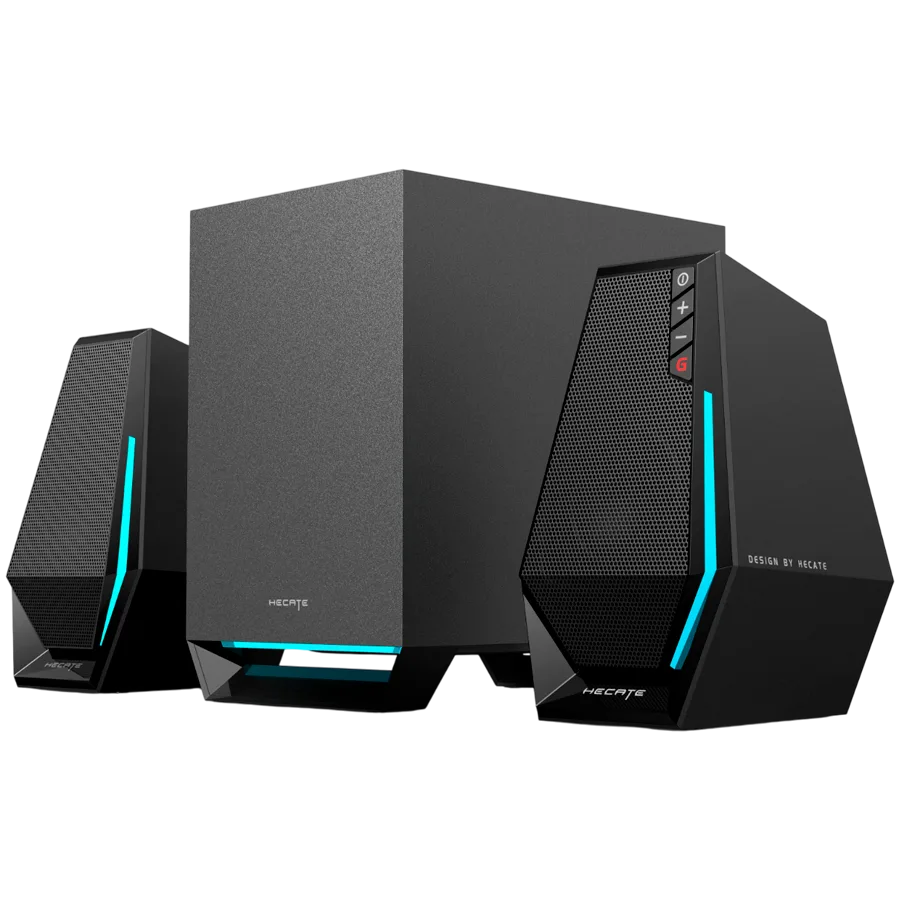 Тонколона Edifier G1500 MAX 2.1 Audio System BT V5.3 USB AUX 2.5-inch Drivers 4-inch Subwoofer RGB Lighting 30W (RMS)