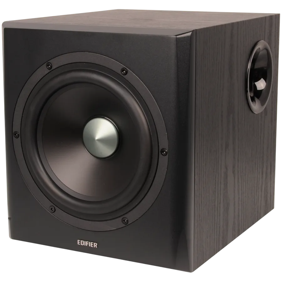 Тонколона Edifier S351DB 2.1 Audio System, BT V5.1, Optical, Coaxial, RCA, 8-inch Subwoofer, 3.5-inch Drivers, 0.75-inch Tweeters, 150W (RMS), Control Knobs and Remote Control, Black - Image 32