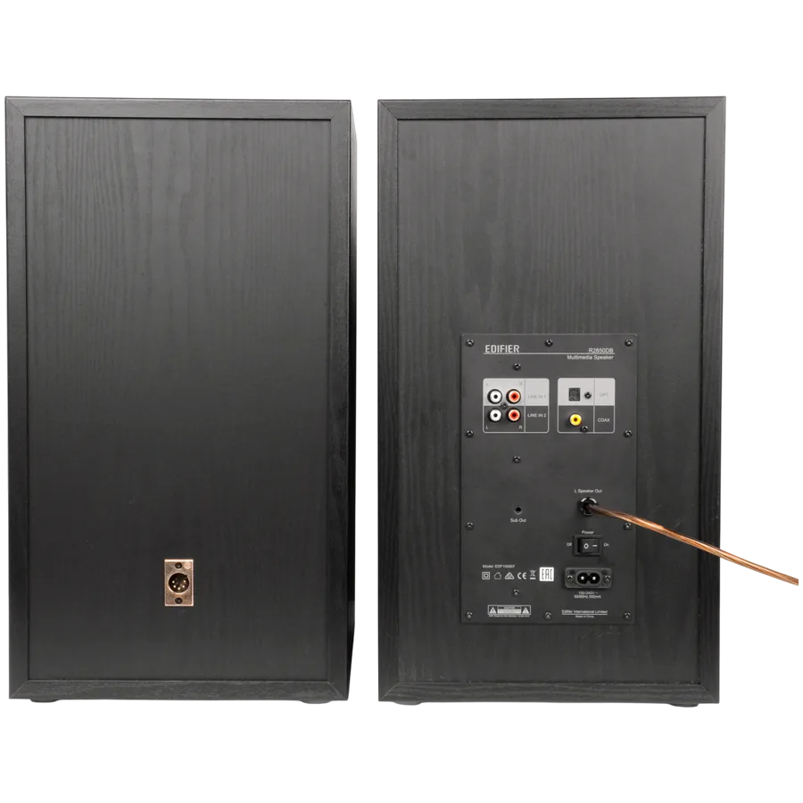 Тонколона Edifier R2850DB 2.0 Bookshelf Speakers, BT V5.1, Optical, Coaxial, RCA, 0.75-inch Tweeters, 4.5-inch Drivers, 8-inch Woofers, Sub-Out, 150W (RMS), Control Knobs and Remote Control, Black - Image 12