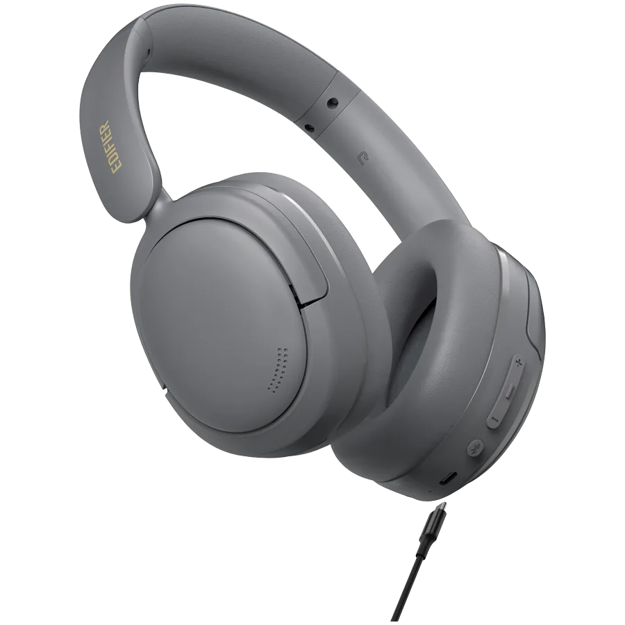 Bluetooth слушалки Edifier W800BT SE Wireless Over-Ear Headphones, 40mm Dynamic Titanium-Coated Drivers, BT V5.4, Multipoint Connection, AI Call Noise Reduction, Up To 45H Battery, USB-C, Gray - Image 44