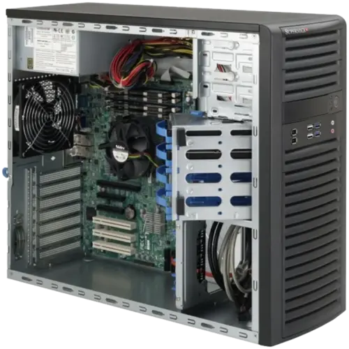 Сървър SC732D4 Chassis 900W MB X12SPL-F CPU Xeon 4316 DDR4 RDIMM 8X32GB 3200SSD 2.5 SATA 240GB Network