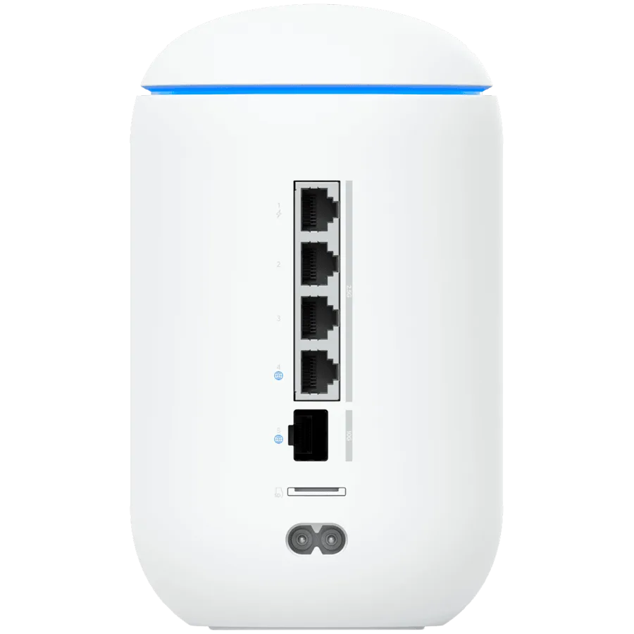 Рутер Ubiquiti UniFi UDR7 Dream Router 7 Desktop 10G Cloud Gateway with integrated WiFi 7, PoE switch, microSD storage, and full UniFi application support, 10G SFP+ and (1) 2.5 GbE RJ45 WAN port, 64 GB microSD - Image 3