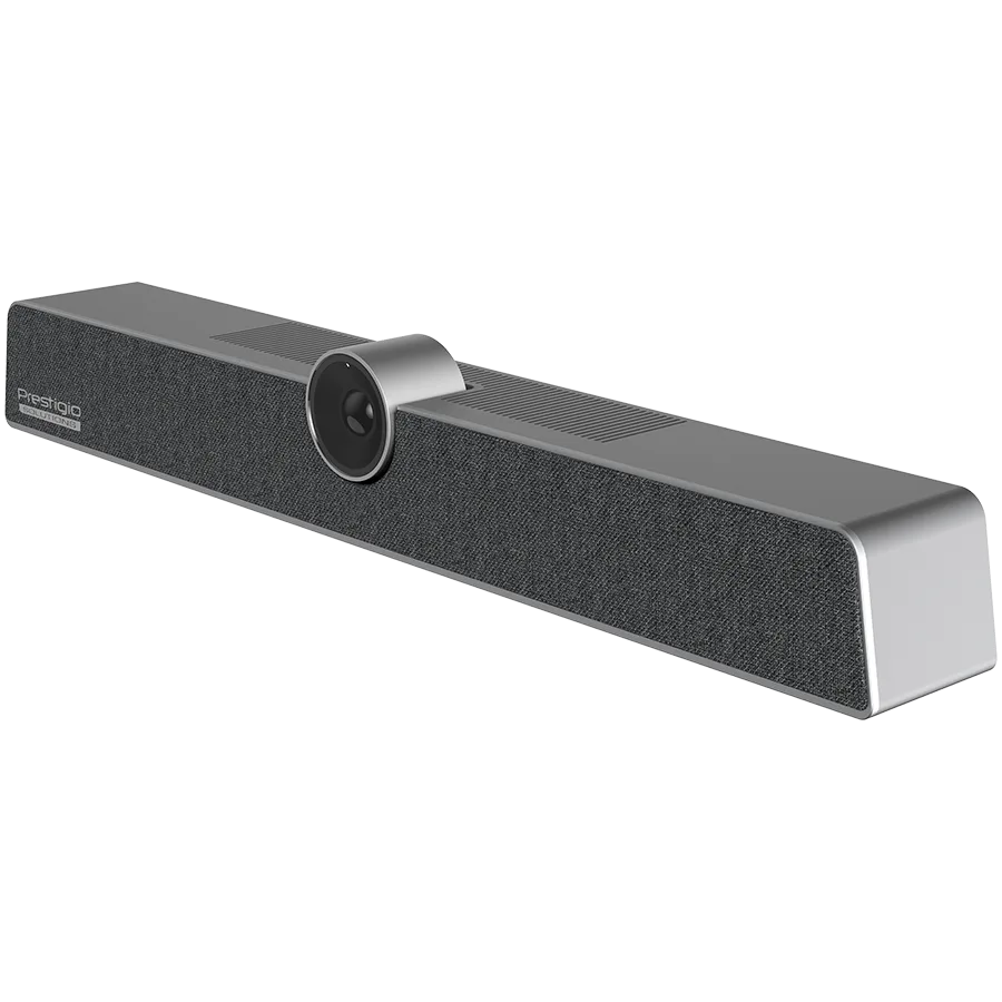 Система за бизнес комуникации Prestigio Solutions Video Conferencing Collaboration Bar Alpha: UHD, 12MP, 6 mic, 8m (Range), Connection via USB Type-C or AUX - Image 37