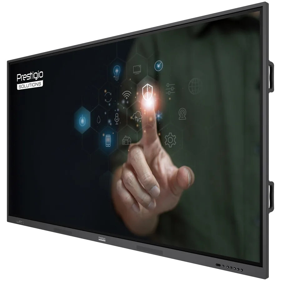 Широкоформатен дисплейPRESTIGIO SOLUTIONS Multiboard 65" Light Series UHD 4K, Android 13, Dual Wi-Fi, 40TP, touch pen - Image 2