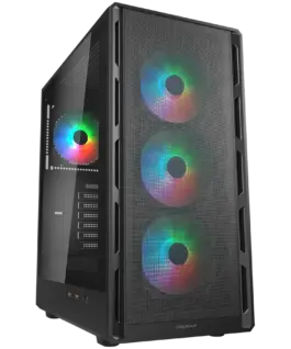 Кутия за компютър COUGAR AIRFACE PURE RGB PC Case Mid Tower Black