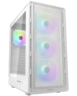 Кутия за компютър COUGAR AIRFACE PURE RGB PC Case Mid Tower White
