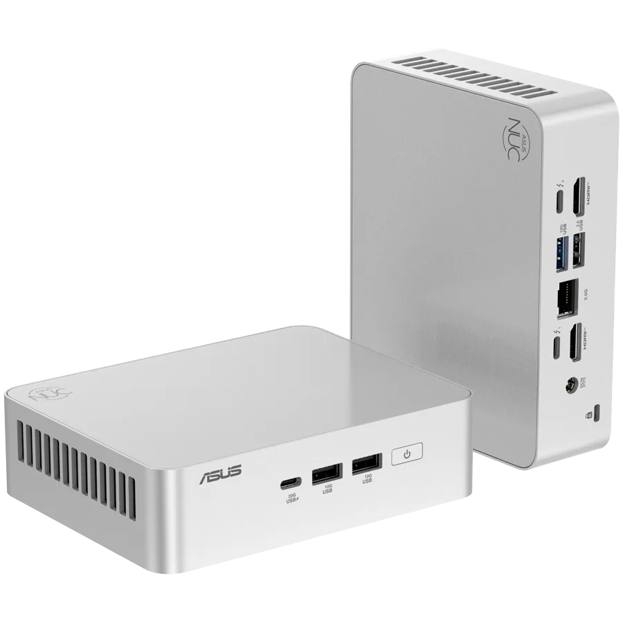 Полуготова система Полуготова система ASUS NUC 15pro+/RNUC15CRSU500002/Intel Ultra 5 225H/Intel Arc graphics/no Storage/