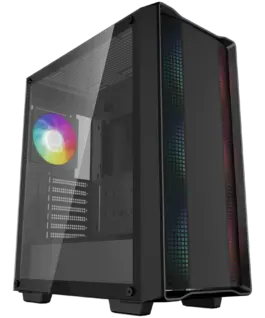 Кутия за компютър DeepCool CC560 ARGB V2 Mid Tower Mini-ITX/Micro-ATX/ATX 1xUSB3.0 1xUSB2.0 1xAudio 4x120mm Pre-Installe