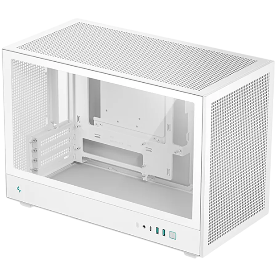 Кутия за компютър DeepCool CH260 WH Mini Tower Mini-ITX 2xUSB3.0 1xType-C Gen 2 1xAudio Mesh Panel White 2Y