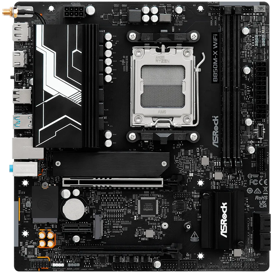 Дънна платка ASROCK B850M-X WIFI R2.0 mATX AM5 DDR5