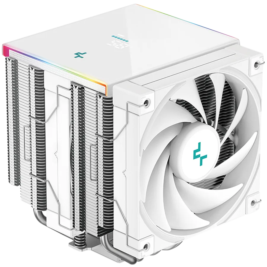 Охладител за процесор Охладител DeepCool AK620 DIGITAL SE WH CPU Air Cooler 2x120mm PWM Fans 6 Heatpipes White LGA2066/2