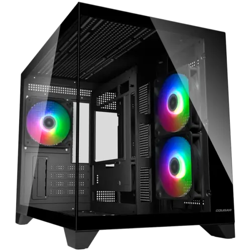 Кутия за компютър COUGAR FV150 Mini RGB PC Case Mid tower Black
