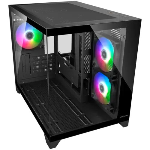 Alternative view of Кутия за компютър COUGAR FV150 Mini RGB PC Case, Mid tower, Black