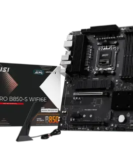Дънна платка MSI PRO B850-S WIFI6E ATX Socket AM5 4x DDR5 Dual Channel up to 8200(OC)MHz 2x PCIe x16 slot 2x M.2 slot 4x
