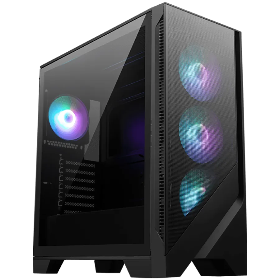 Кутия за компютър MSI MAG FORGE 321R AIRFLOW Mid-Tower ATX/M-ATX/ITX 2x USB 3.2 1x USB 3.2 Gen 2x2 Type-C 1x Audio/Mic L