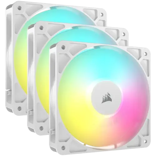 Вентилатор CORSAIR RS120 ARGB White 120mm ARGB Fan Triple Pack