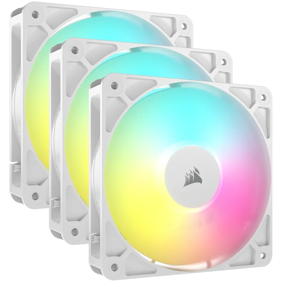 Вентилатор CORSAIR RS120 ARGB White 120mm ARGB Fan Triple Pack